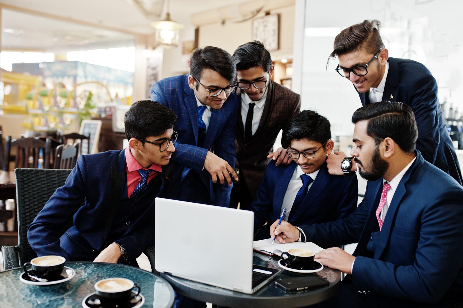 Business team planning an ERP project together