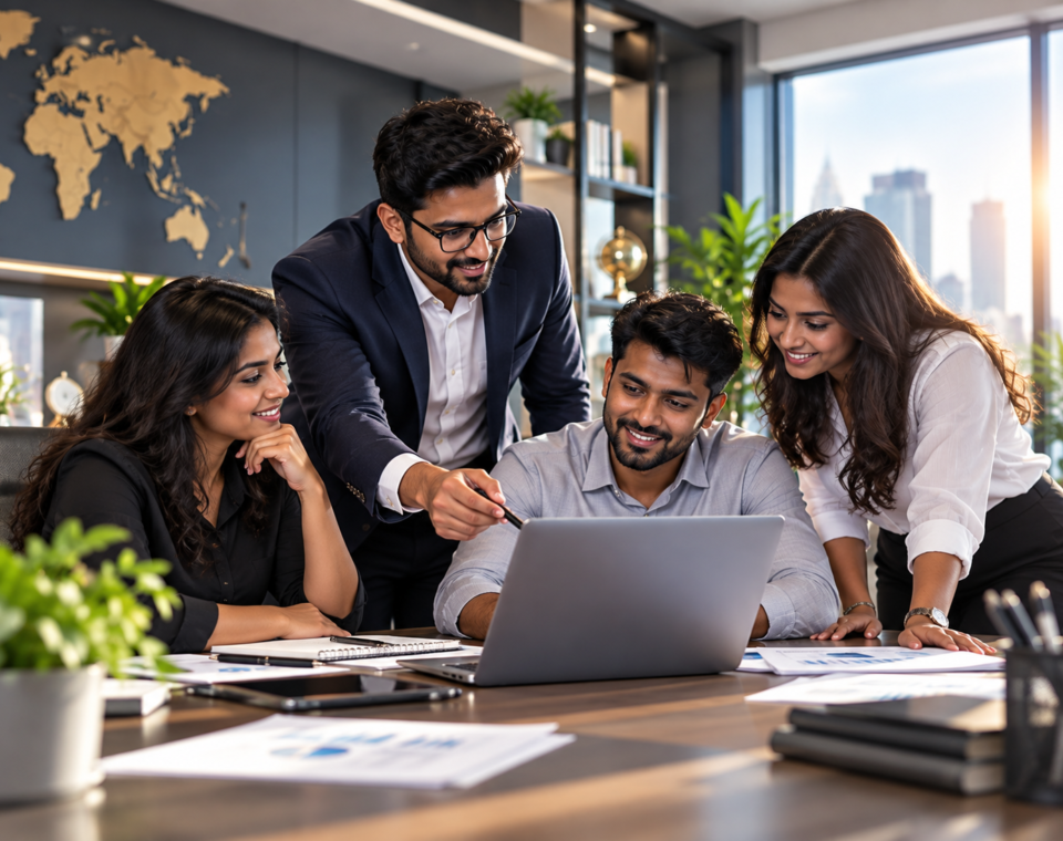 Coreinfo consulting team collaborating with a client