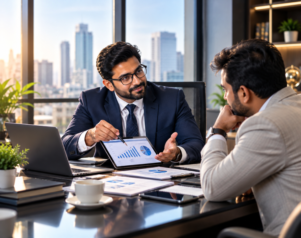 Coreinfo business consultants in a planning meeting in Chennai
